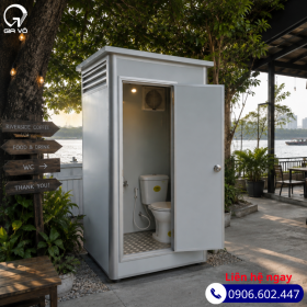 Nhà vệ sinh di động cao cấp cho quán cà phê, nhà hàng ven sông